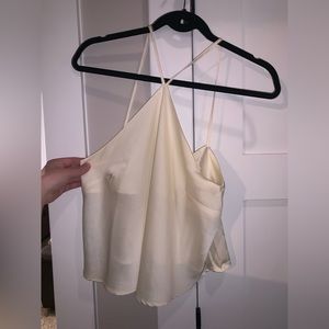 Off-White Silk Top